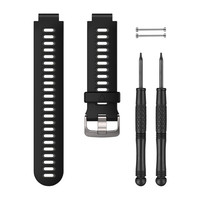 Силиконовый ремешок на запястье для Garmin Forerunner 735XT Black/Gray Watch Band