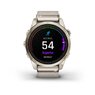 Смарт-годинник Garmin epix Pro (Gen 2) – Sapphire Edition | 42 mm Soft Gold with Cream Heathered Nylon Band