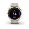 Смарт-годинник Garmin epix Pro (Gen 2) – Sapphire Edition | 42 mm Soft Gold with Light Sand Band