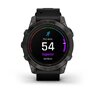 Смарт-годинник Garmin epix Pro (Gen 2) – Sapphire Edition | 47 mm Carbon Grey Titanium DLC with Black Leather Band