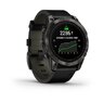Смарт-годинник Garmin epix Pro (Gen 2) – Sapphire Edition | 47 mm Carbon Grey Titanium DLC with Black Leather Band