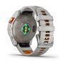 Смарт-годинник Garmin Fenix 7 Pro – Sapphire Solar Edition Titanium with Fog Gray/Ember Orange Band