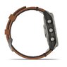 Смарт-годинник Garmin Fenix 7 Pro – Sapphire Solar Titanium with Chestnut Leather Band