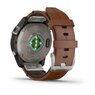Смарт-годинник Garmin Fenix 7 Pro – Sapphire Solar Titanium with Chestnut Leather Band