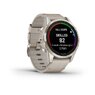 Смарт-годинник Garmin Fenix 7S Pro – Sapphire Solar Edition Soft Gold with Limestone Leather Band