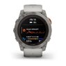 Смарт-годинник Garmin Fenix 7X Pro – Sapphire Solar Edition Titanium with Fog Gray/Ember Orange Band