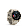 Смарт-годинник Garmin Fenix 8 – 43 mm, AMOLED Sapphire, Soft Gold with Fog Gray/Dark Sandstone Silicone Band