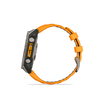 Смарт-годинник Garmin Fenix 8 – 47 mm, AMOLED Sapphire, Titanium with Spark Orange/Graphite Silicone Band