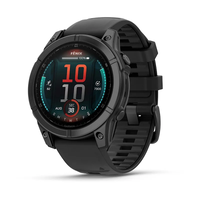 Смарт-годинник Garmin Fenix E – 47 mm, AMOLED Slate Gray Steel with Black Silicone Band