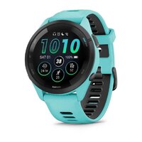 Смарт-годинник Garmin Forerunner 265 Black Bezel with Aqua Case and Aqua/Black Silicone Band
