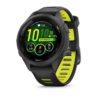 Смарт-годинник Garmin Forerunner 265S Black Bezel and Case with Black/Amp Yellow Silicone Band