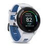 Смарт-годинник Garmin Forerunner 265 Black Bezel with Whitestone Case and Whitestone/Tidal Blue Silicone Band