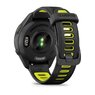 Смарт-годинник Garmin Forerunner 265S Black Bezel and Case with Black/Amp Yellow Silicone Band
