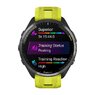 Смарт-годинник Garmin Forerunner 965 Carbon Gray DLC Titanium Bezel with Black Case and Amp Yellow/Black Silicone Band