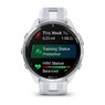 Смарт-годинник Garmin Forerunner 965 Titanium Bezel with Whitestone Case and Whitestone/Powder Gray Silicone Band