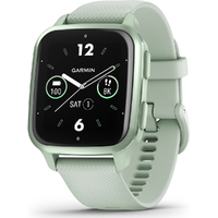 Смарт-годинник Garmin Venu Sq 2 Metallic Mint Aluminum Bezel with Cool Mint Case and Silicone Band