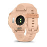 Смарт-годинник Garmin vivoactive 6 Metallic Pink Dawn з Pink Dawn рожевим силіконовим ремінцем