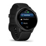 Смарт-годинник Garmin vivoactive 6 Slate with Black чорним силіконовим ремінцем
