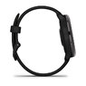 Смарт-годинник Garmin vivoactive 6 Slate with Black чорним силіконовим ремінцем