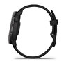 Смарт-годинник Garmin vivoactive 6 Slate with Black чорним силіконовим ремінцем
