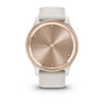 Смарт-годинник Garmin Vivomove Trend Peach Gold Stainless Steel Bezel with Ivory Case and Silicone Band