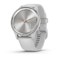 Смарт-годинник Garmin Vivomove Trend Silver Stainless Steel Bezel with Mist Gray Case and Silicone Band