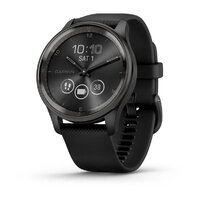 Смарт-годинник Garmin Vivomove Trend Slate Stainless Steel Bezel with Black Case and Silicone Band