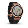 Спортивные часы Garmin Fenix 6S - Pro and Sapphire Editions - Rose Gold-tone with Heathered Black Nylon Band, North