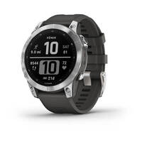 Спортивные часы Garmin Fenix 7 Silver with Graphite Band