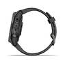 Спортивные часы Garmin Fenix 7S Sapphire Solar Carbon Gray DLC Titanium with Black Band