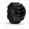 Спортивные часы Garmin Fenix 7X Sapphire Solar Black DLC Titanium with Black Band