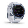 Спортивные часы Garmin Fenix 7X Sapphire Solar Mineral Blue DLC Titanium with Whitestone Band