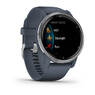 Спортивные часы Garmin Venu 2 Silver Stainless Steel Bezel with Granite Blue Case and Silicone Band