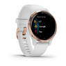 Спортивные часы Garmin Venu 2S Rose Gold Stainless Steel Bezel with White Case and Silicone Band
