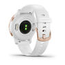 Спортивные часы Garmin Venu 2S Rose Gold Stainless Steel Bezel with White Case and Silicone Band