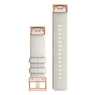 Тканинний ремінець для Garmin QuickFit™ 20 Watch Bands Cream Heathered Nylon with Rose Gold Hardware