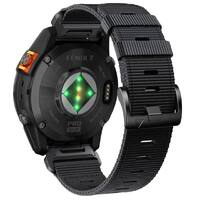 Тканинний ремінець QuickFit 22 для Garmin fenix 5/6/7, quatix 5/6/7, MARQ та інших, чорний