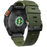 Тканинний ремінець QuickFit 22 для Garmin fenix 5/6/7, quatix 5/6/7, MARQ та інших, оливковий