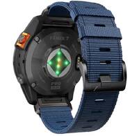 Тканинний ремінець QuickFit 26 для Garmin tactix, fenix 5X/6X/7X, quatix, D2, Foretrex, Descent, тактичний темно-синій